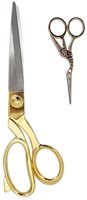 Milward Set Stoffschere (25,5cm) & Stickschere (11,5cm) Gold