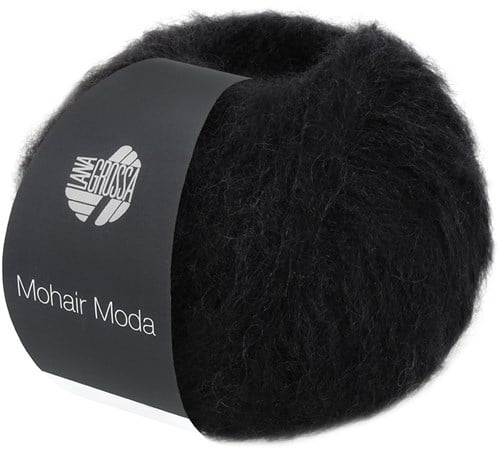 Lana Grossa Mohair Moda 016 Schwarz