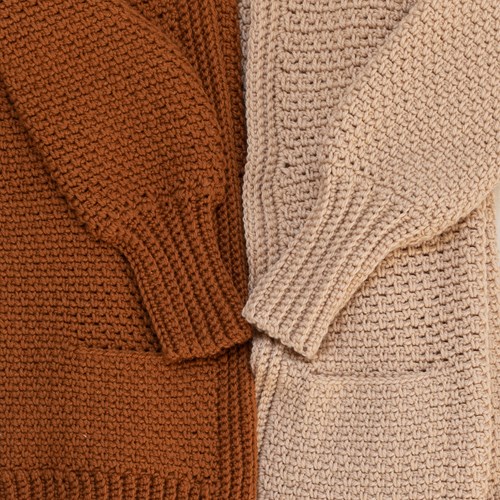 Yarn and Colors Morning Glory Cardigan Häkelpaket 1 Limestone XL-3