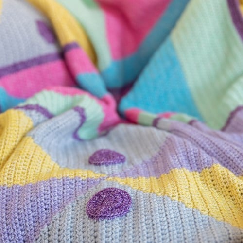 Yarn and Colors Mosaic Window Blanket Häkelpaket 054-2