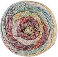 Lana Grossa Mosaico 011 Waldgrn/Trkis/Graublau/Hellrot/Senf/Natur/Grau