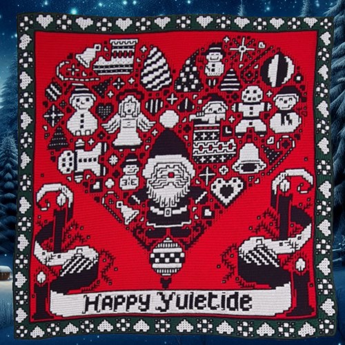 Christmas Heart - AdO Crochet Häkelset Mosaik