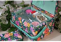 Häkelnadel Etui Floral Garden Teal-3