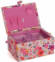 Nähkorb  Medium Floral Garden Pink-3