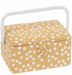 Nähkorb Medium Yellow Dots