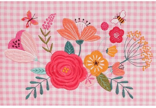 Medium Floral Garden Pink
