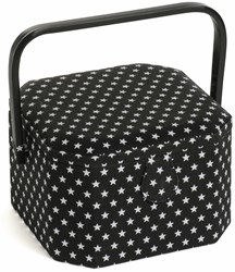 Nähkorb Medium Eckig Black Star