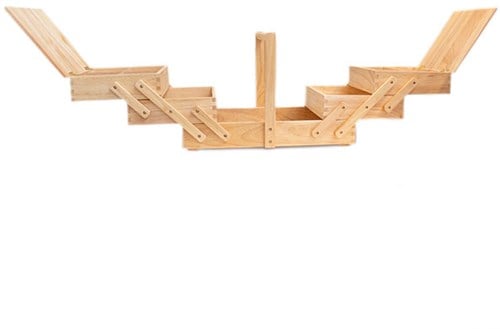 Nähkorb Holz L Hell-2