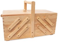Nähkorb Holz L Hell