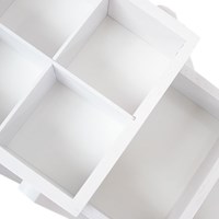 Nähkorb Holz M Weiß-3