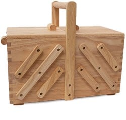 Näkorb Holz M Hell