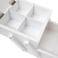 Nähkorb Holz S Weiß-3