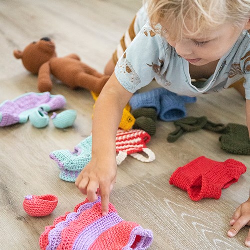 Traum-Anziehbär Kleidung Häkelpaket-2