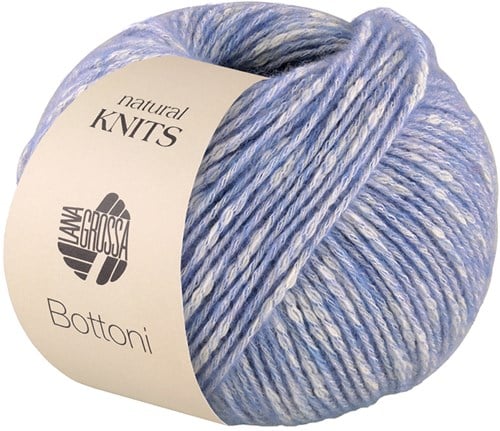 Lana Grossa Bottoni 007 Hellblau/Rohwei