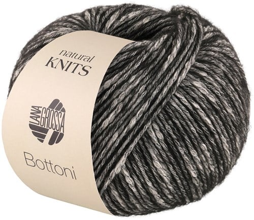 Lana Grossa Bottoni 014 Anthrazit/Creme
