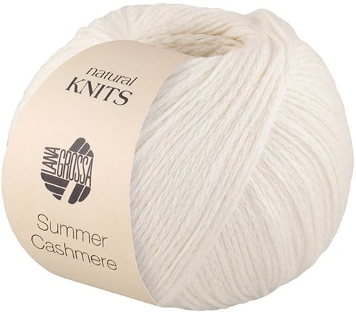 Lana Grossa Summer Cashmere 001 Wei