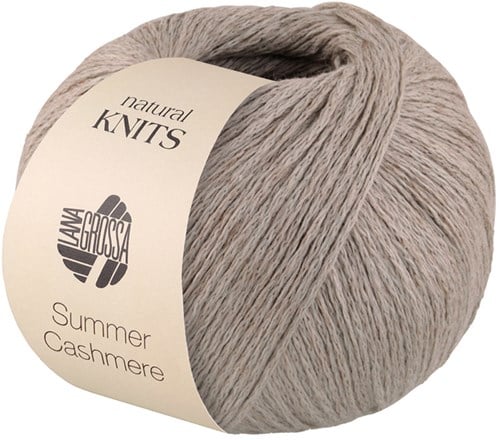 Lana Grossa Summer Cashmere 008 Kieselgrau