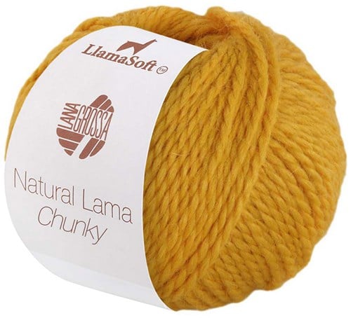 Lana Grossa Natural Lama Chunky 001 Gelb