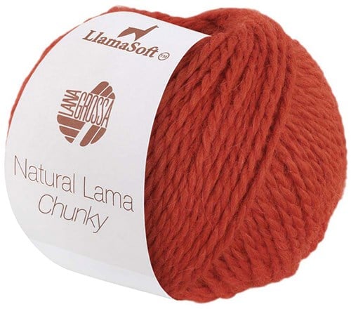 Lana Grossa Natural Lama Chunky 004 Rostorange