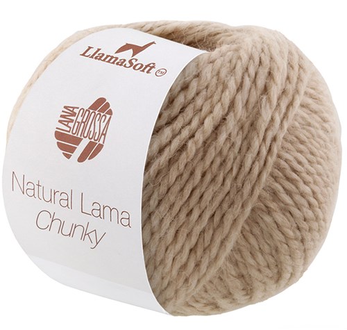 Lana Grossa Natural Lama Chunky 010 Hellbeige
