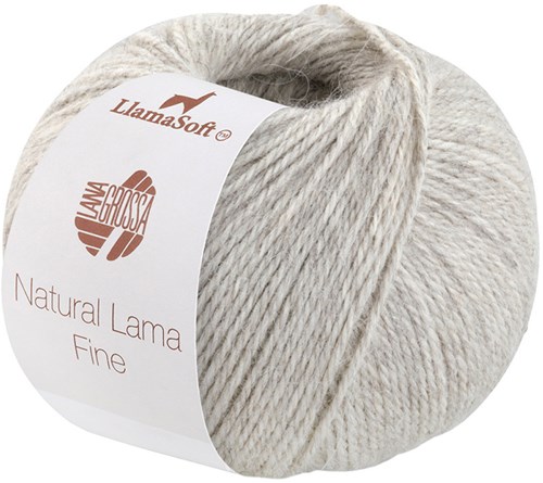 Lana Grossa Natural Lama Fine 112 Graubeige