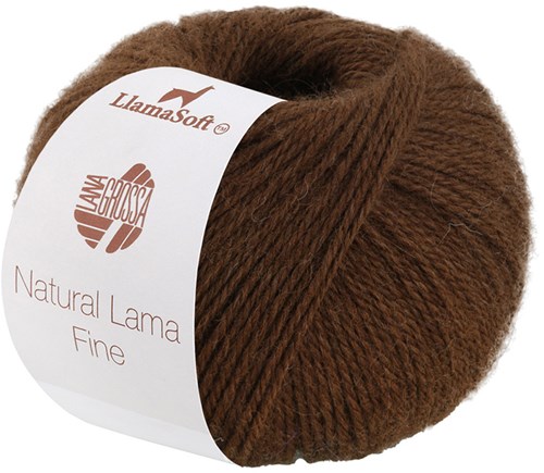 Lana Grossa Natural Lama Fine 113 Schokobraun