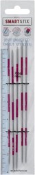 KnitPro Smartstix Nadelspiel 14 cm (Rosa) 2-8 mm