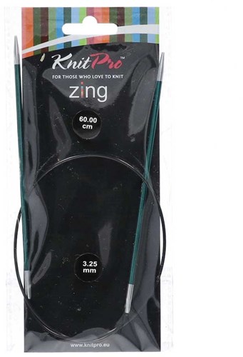 KnitPro Zing Rundstricknadeln 60cm 3,25mm