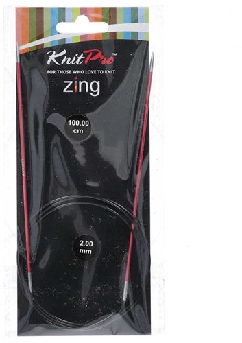 KnitPro Zing Rundstricknadeln 100cm 2,00 mm