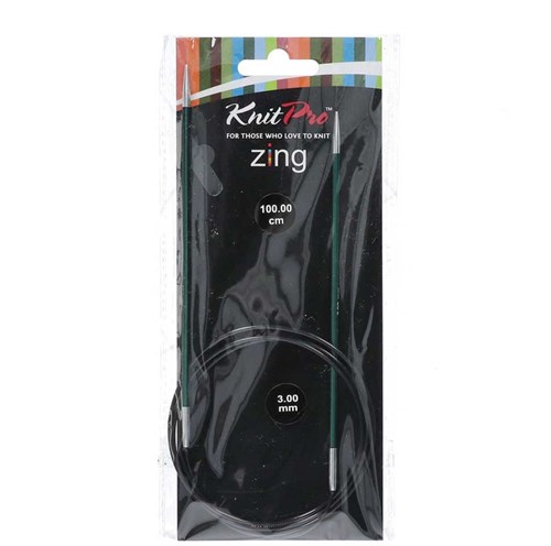 KnitPro Zing Rundstricknadeln 100cm 3,00 mm