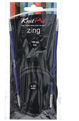 KnitPro Zing Rundstricknadeln 100cm 4,50 mm