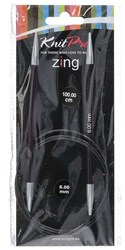 KnitPro Zing Rundstricknadeln 100cm 6,00 mm