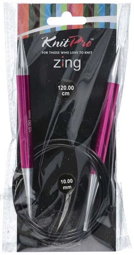 KnitPro Zing Rundstricknadeln 120cm 10,00 mm