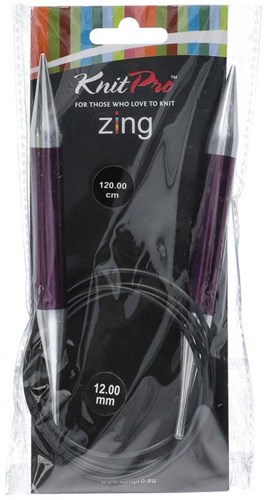 KnitPro Zing Rundstricknadeln 120cm 12,00 mm
