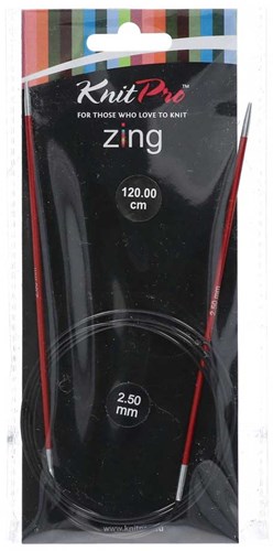 KnitPro Zing Rundstricknadeln 120cm 2,50 mm