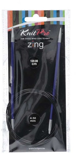 KnitPro Zing Rundstricknadeln 120cm 4,50 mm