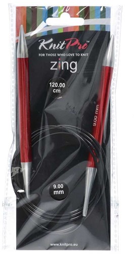 KnitPro Zing Rundstricknadeln 120cm 9,00 mm