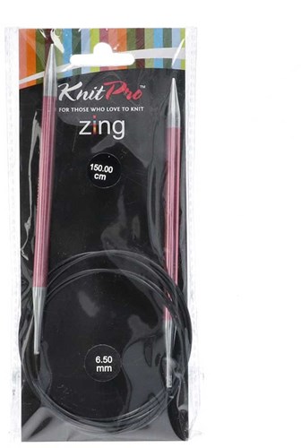 KnitPro Zing Rundstricknadeln 150cm 6,50 mm