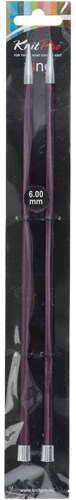 KnitPro Zing Stricknadeln 25 cm 6,00 mm