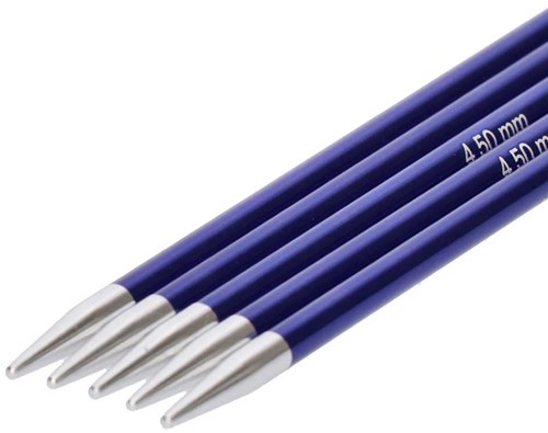 KnitPro Zing Nadelspiel 15cm 4,50 mm-3