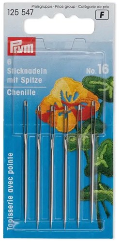 Prym Sticknadeln mit Spitze Stahl No. 16