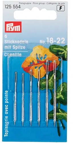 Prym Sticknadeln mit Spitze Stahl No. 18