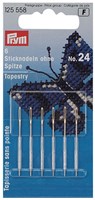 Prym Sticknadeln stumpfe Spitze Stahl No. 24