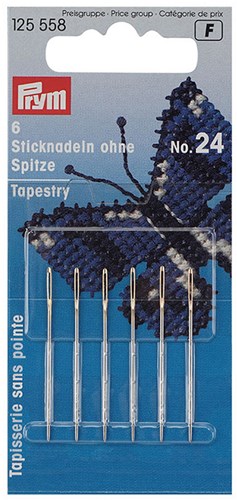 Prym Sticknadeln stumpfe Spitze Stahl No. 24