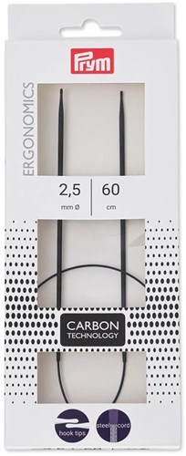 Prym Rundstricknadel Ergonomisch Carbon 60 cm 2,5 mm