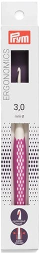 Prym Wollhäkelnadel Ergonomisch 16 cm 3,0 mm Fuchsia