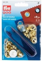 Prym Ösen mit Scheiben Gold 4 mm