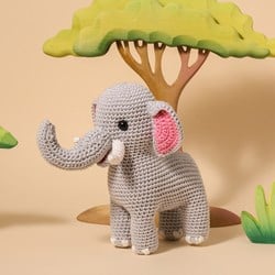Yarnzoo - Elefant Olivier Garn- und Häkelpaket