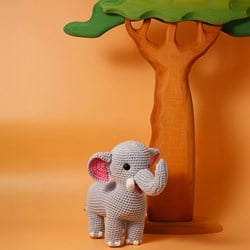 Yarnzoo - Elefant Olivier Garn- und Häkelpaket