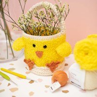 Häkelanleitung Osternest Küken